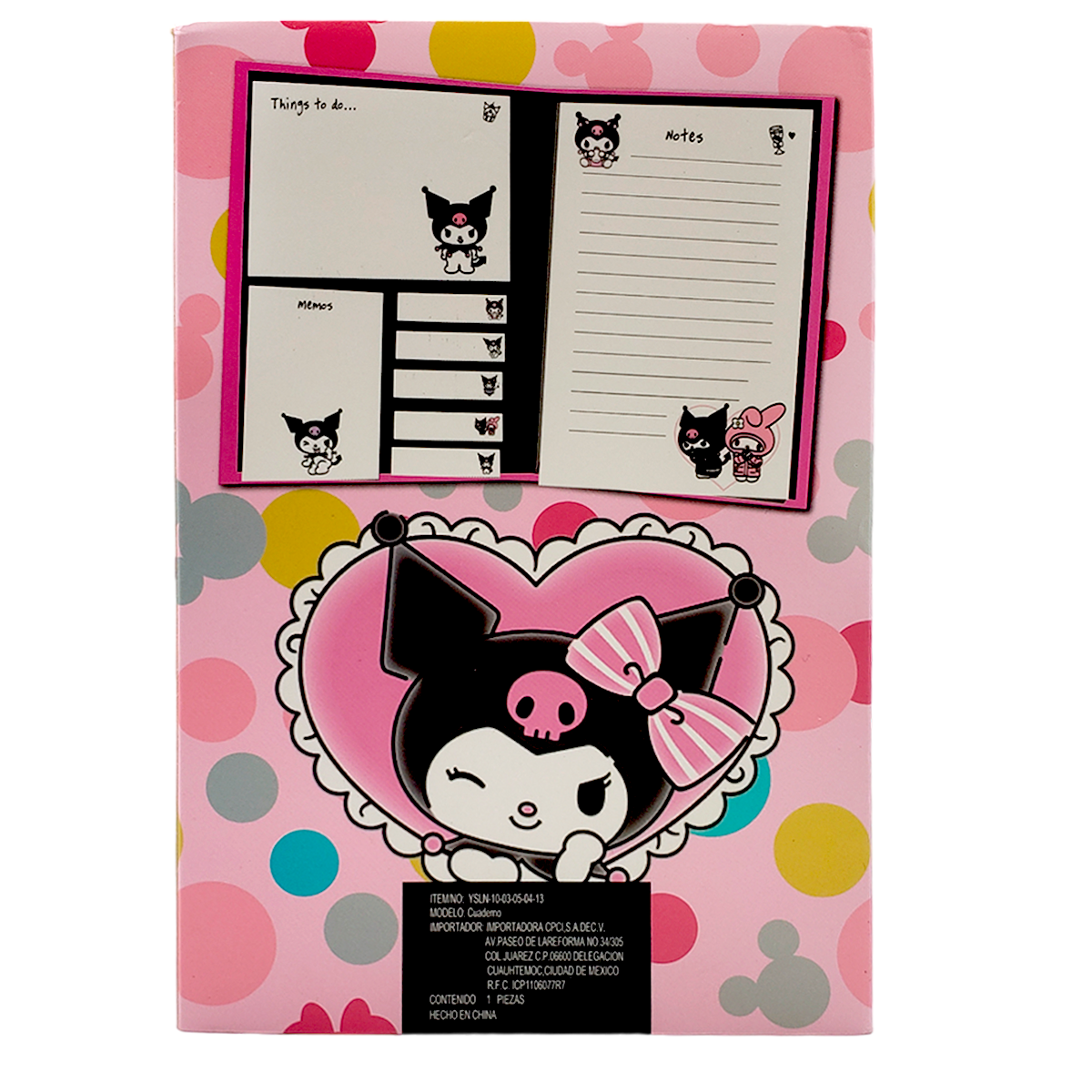 Libreta de post-it - Kuromi