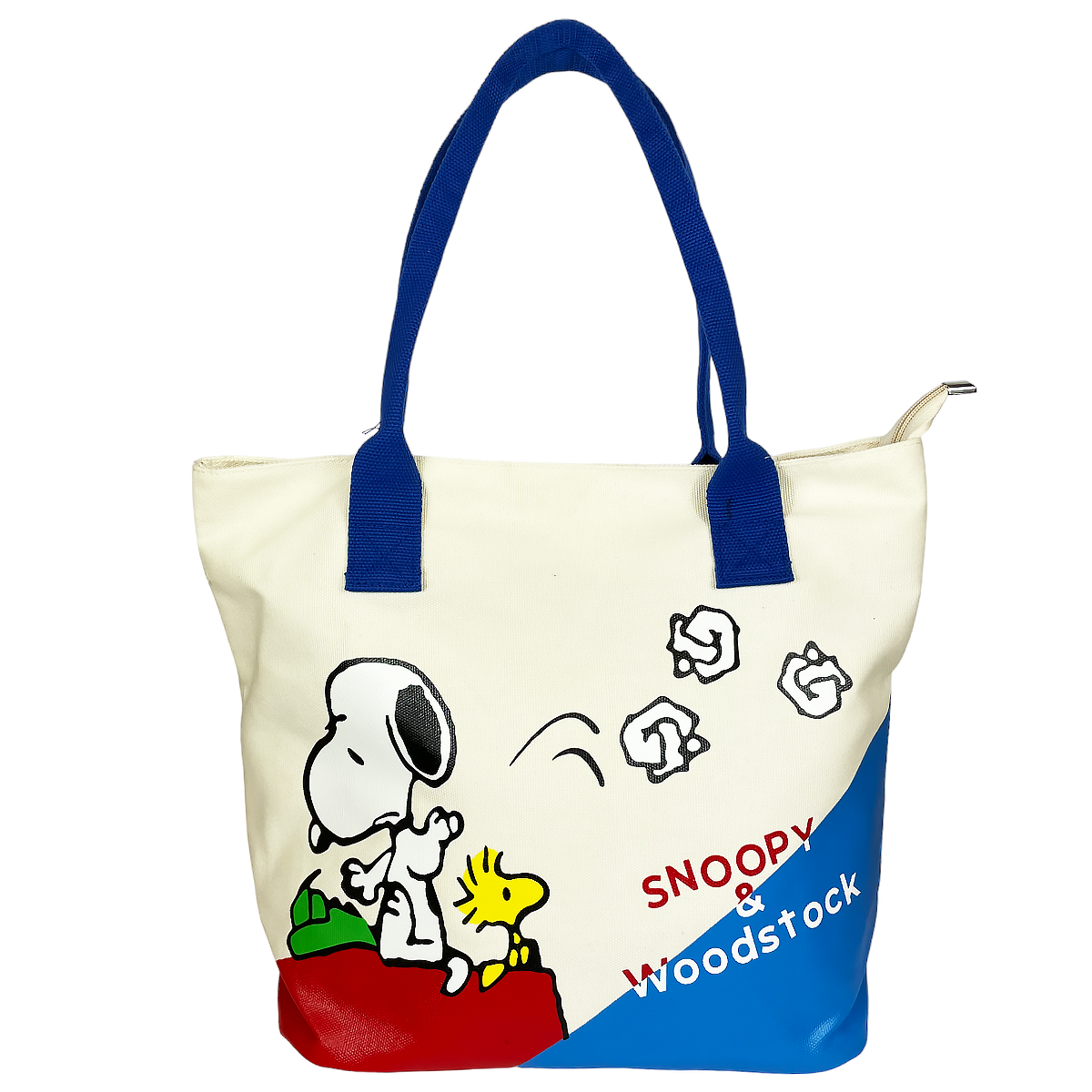 Bolsa tote de asa azul Snoopy