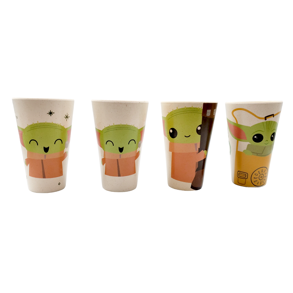 Vajilla de bambú 12 pz Mandalorian