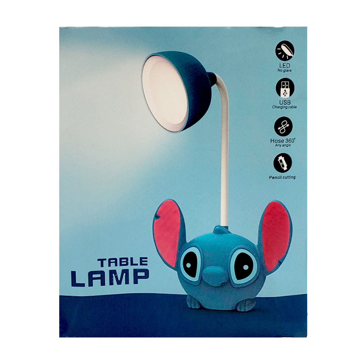 Lámpara con sacapuntas de Stitch