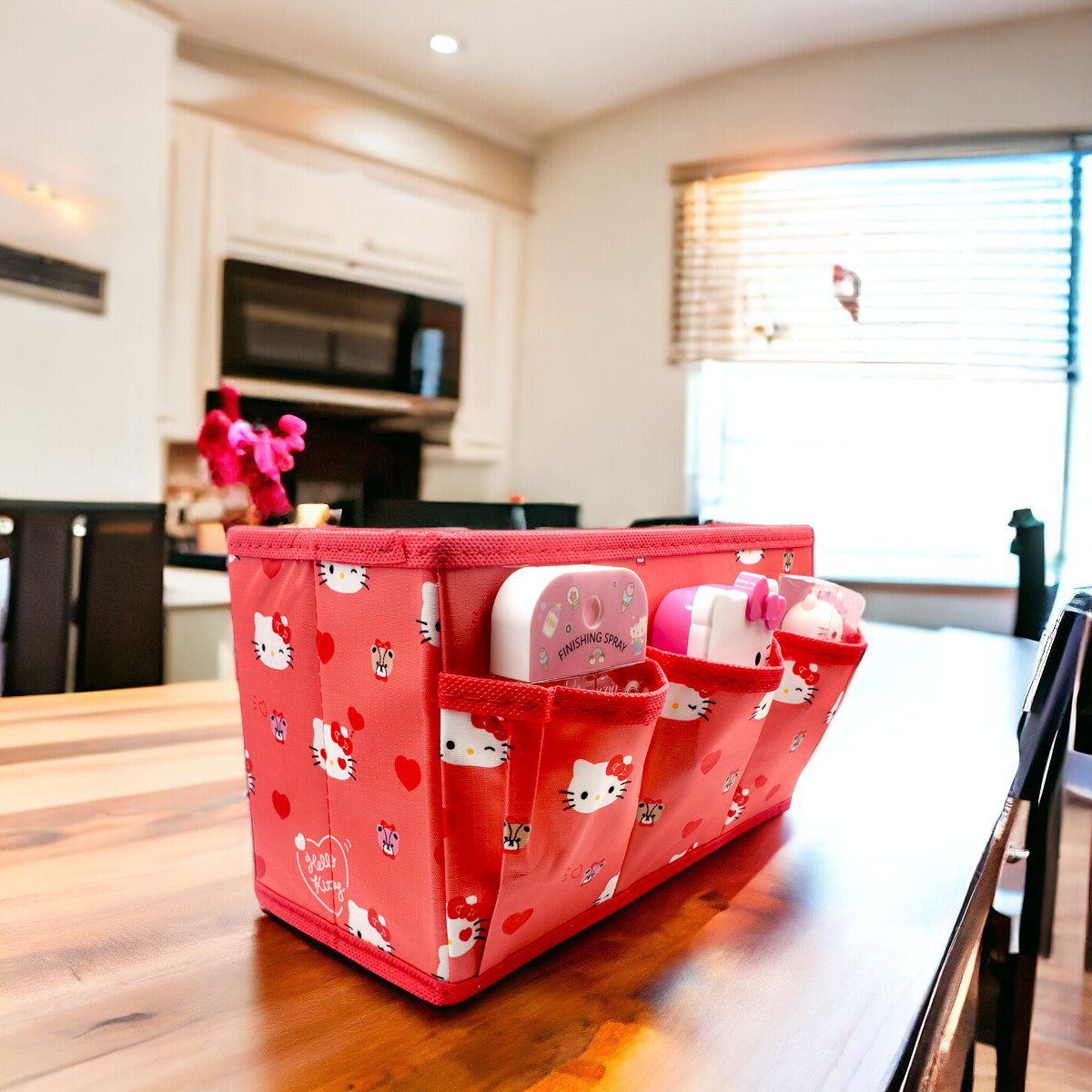 Cajón organizador plegable con bolsillos Hello Kitty