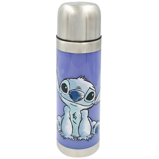 Botella termo de doble pared, tapa de acero Stitch