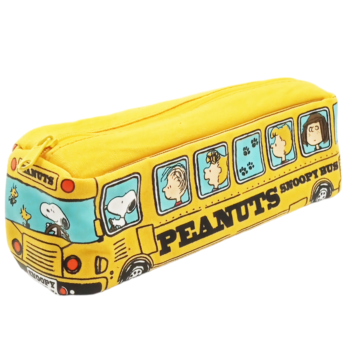 Lapicera camioncito escolar Snoopy amarilla