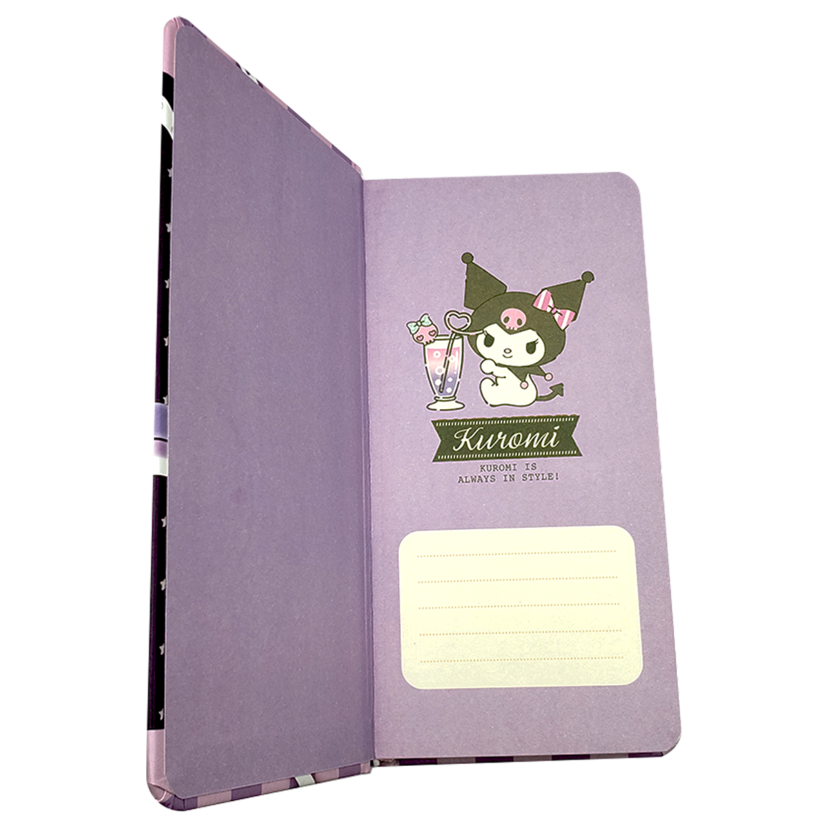 Libreta cosida alargada pasta dura - Kuromi