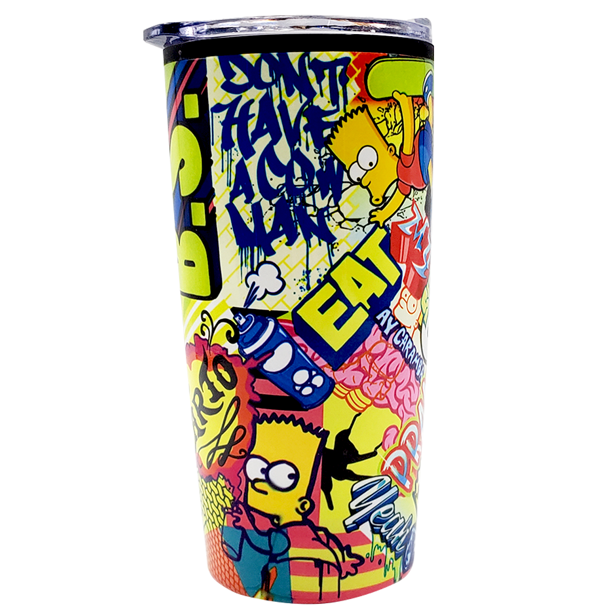 Termo doble pared de acero inoxidable Bart Simpson