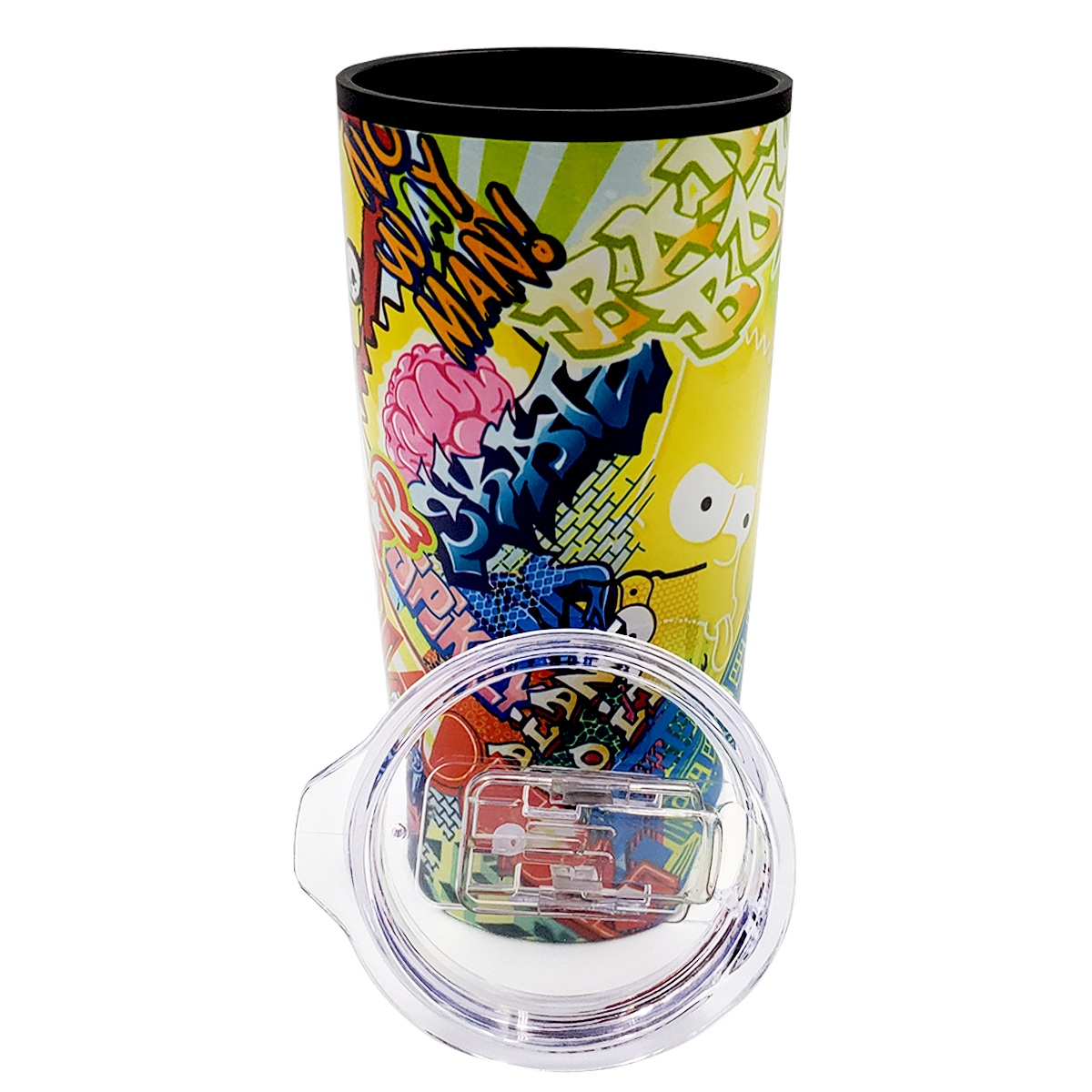 Termo doble pared de acero inoxidable Bart Simpson