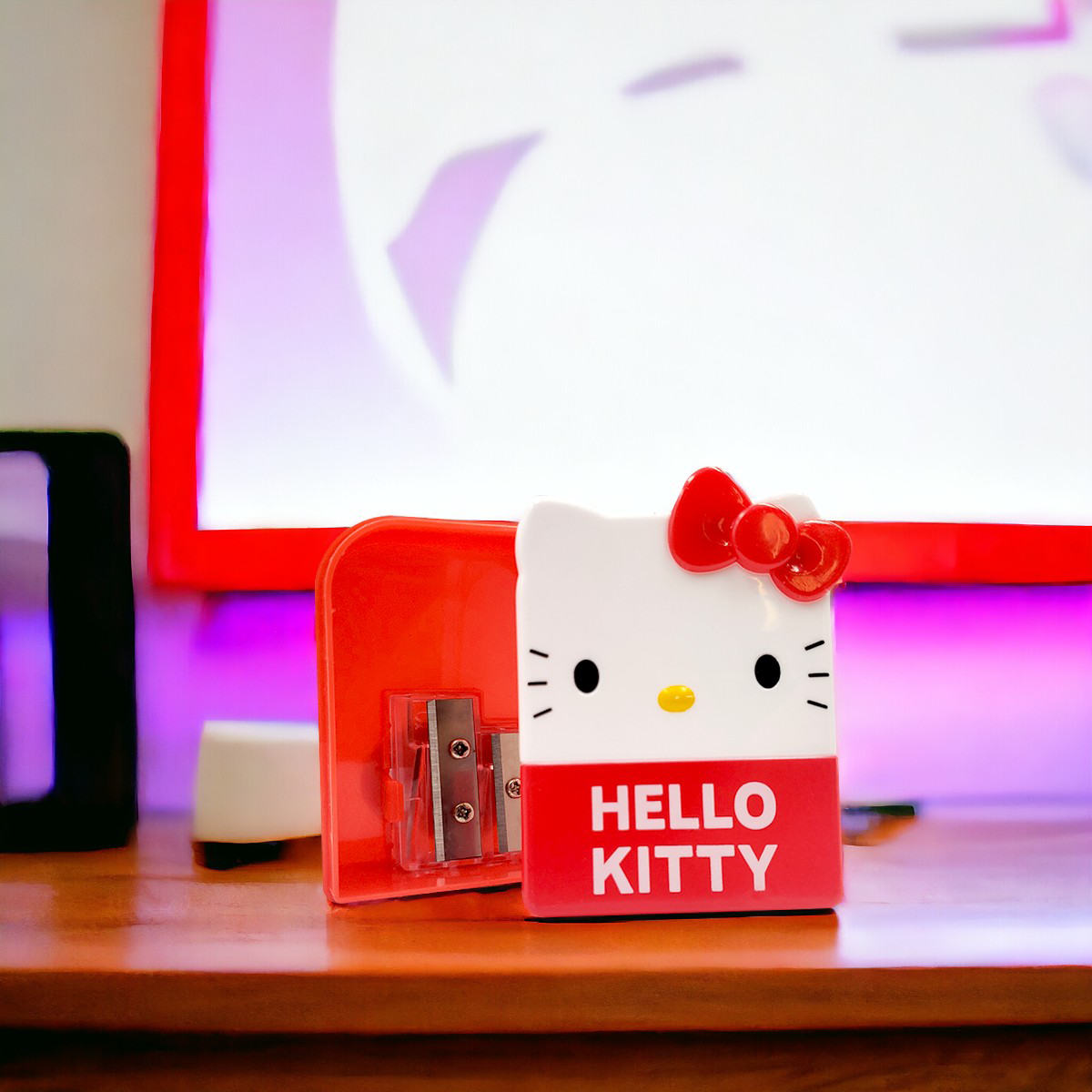 Sacapuntas de cajita Hello Kitty - Rojo