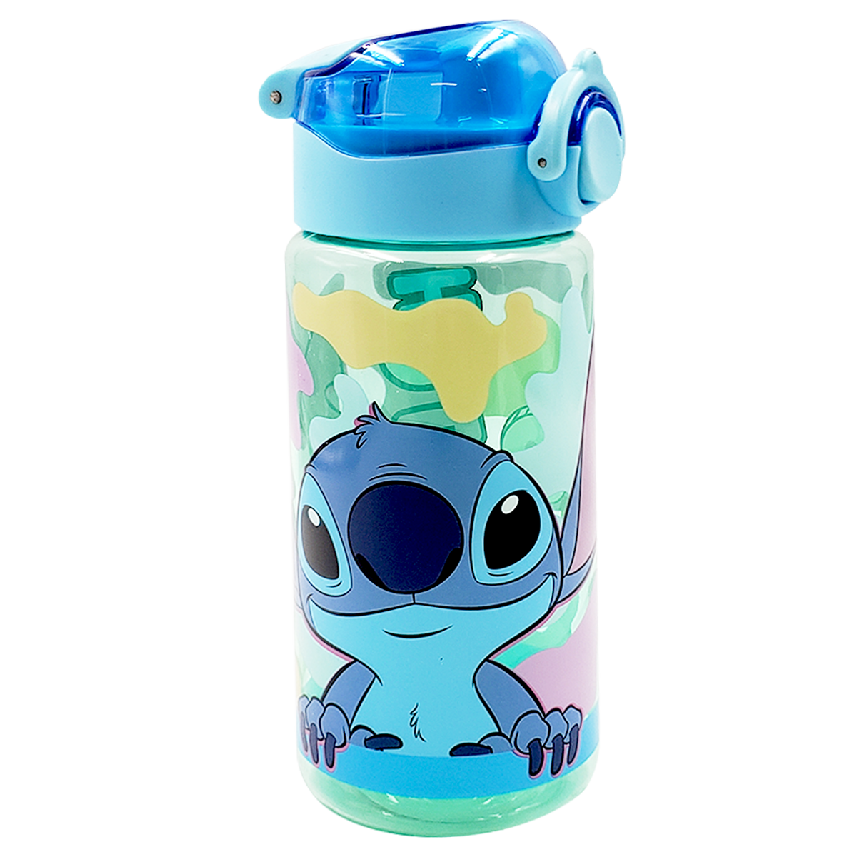 Botella stitch antiderrame tapa push up