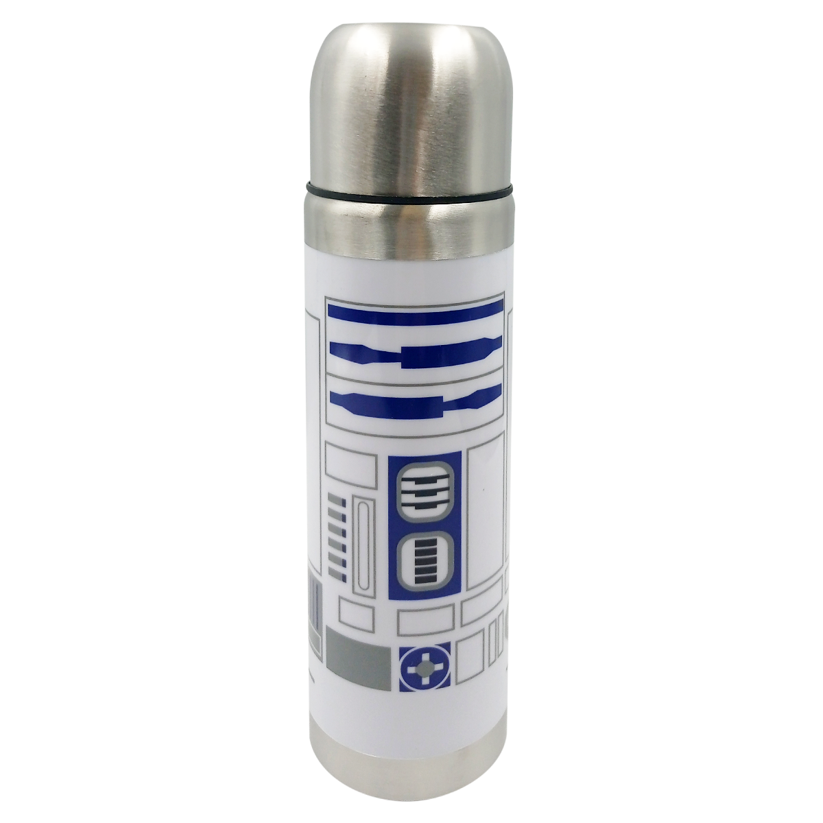 Botella termo de doble pared, tapa de acero R2D2
