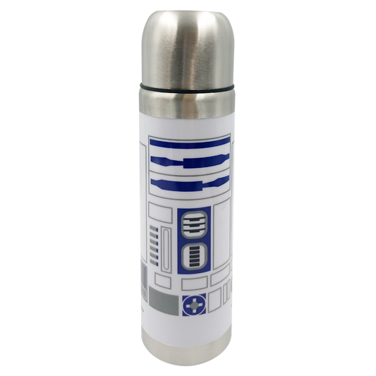 Botella termo de doble pared, tapa de acero R2D2