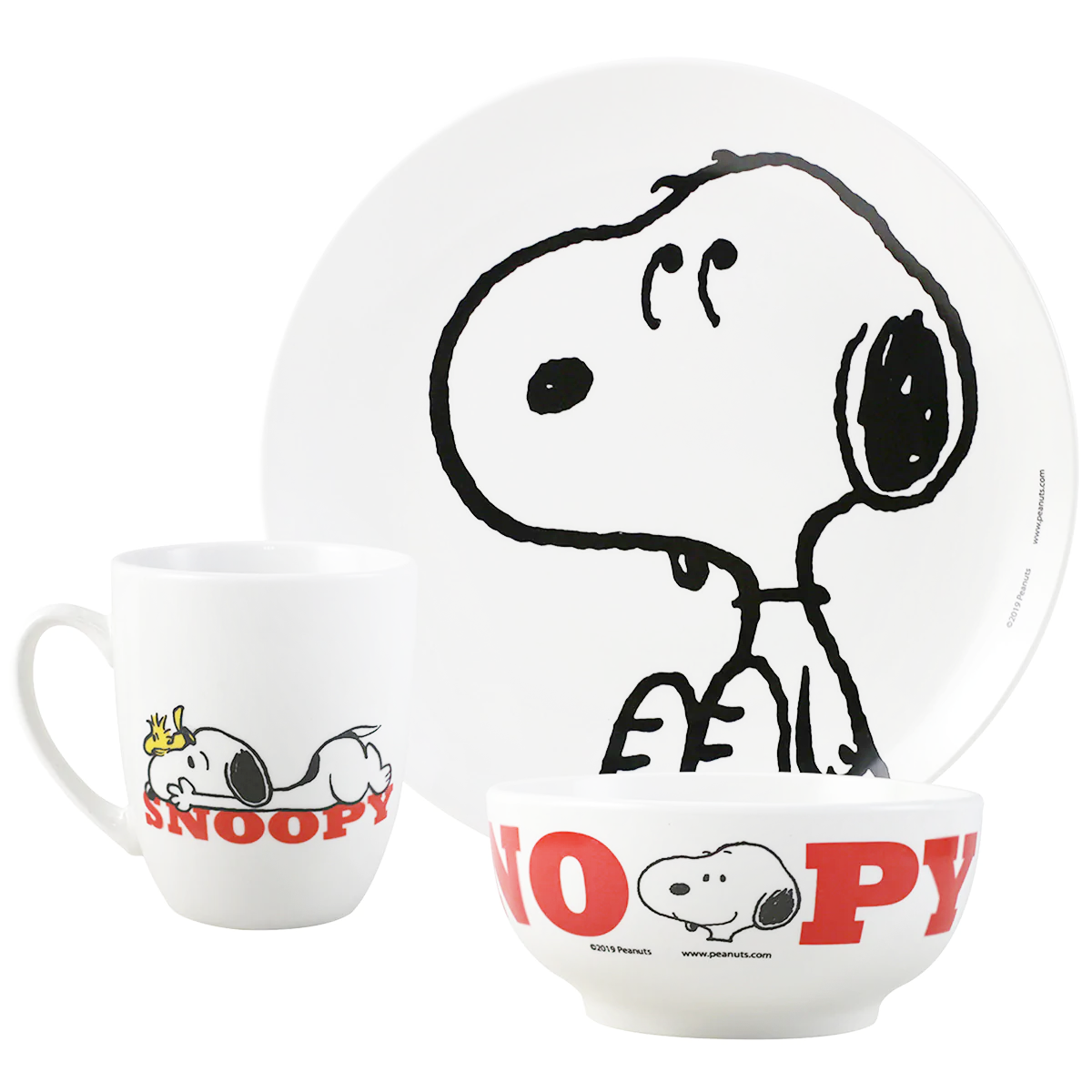 Vajilla de porcelana Snoopy