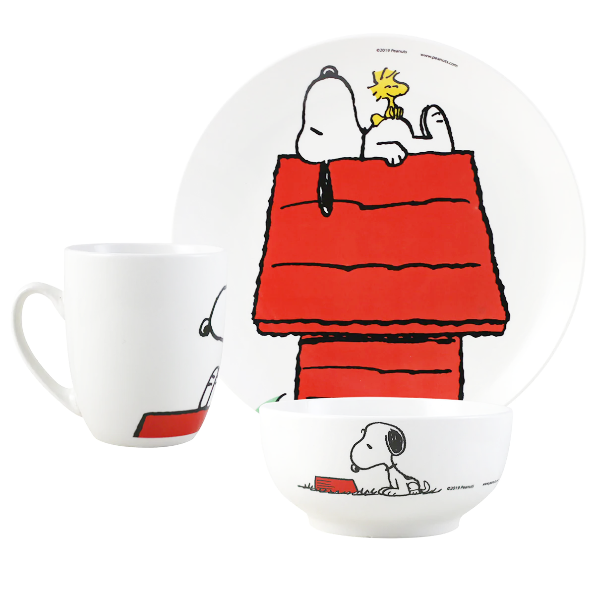 Vajilla de porcelana Snoopy