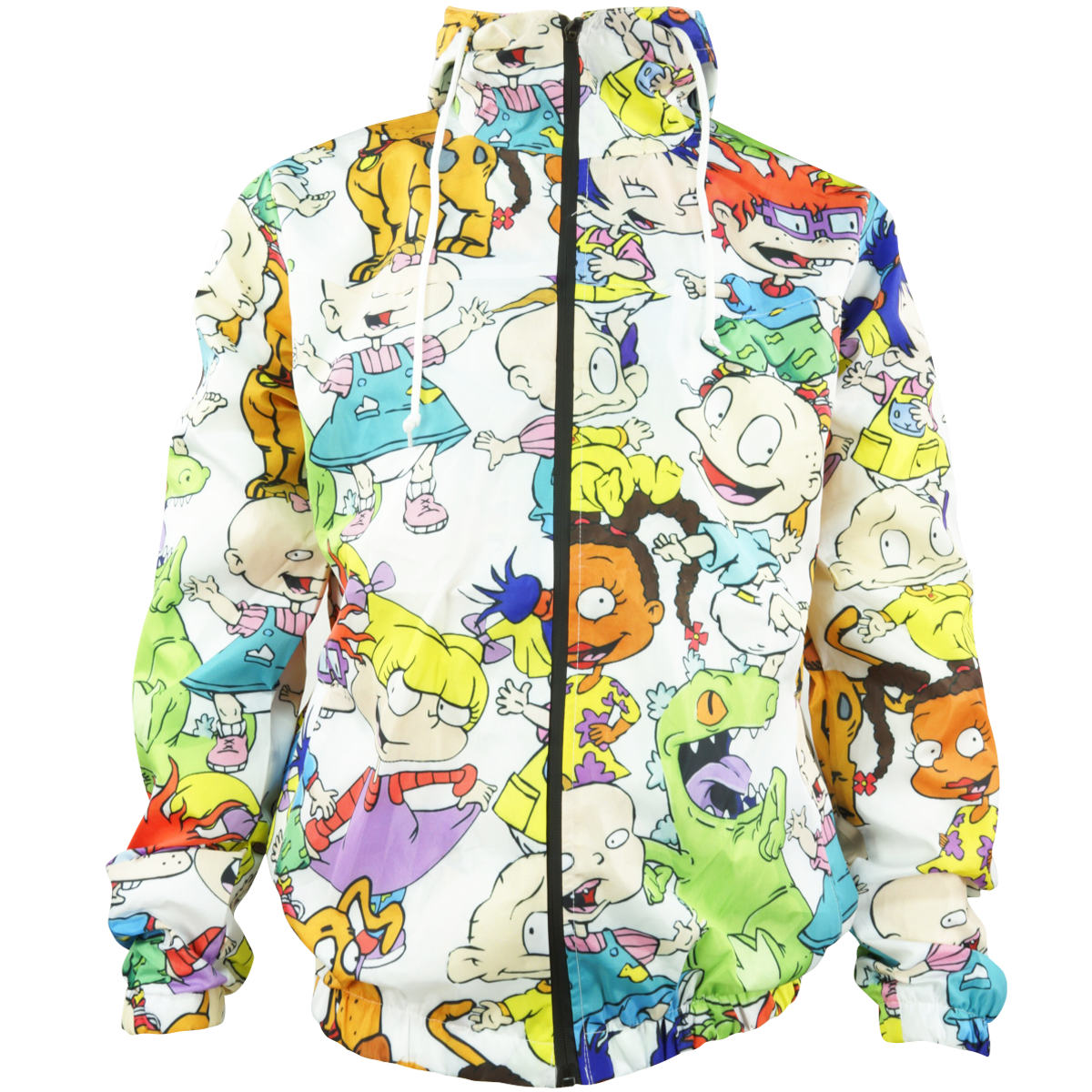 Chamarra rompevientos con gorro Rugrats blanca