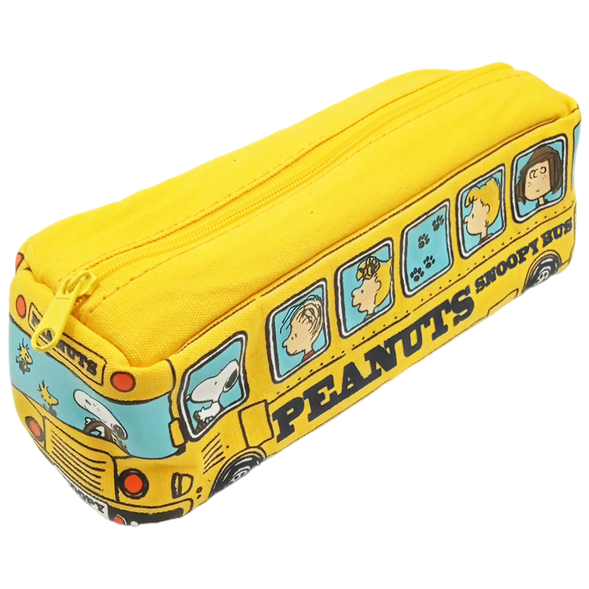 Lapicera camioncito escolar Snoopy amarilla