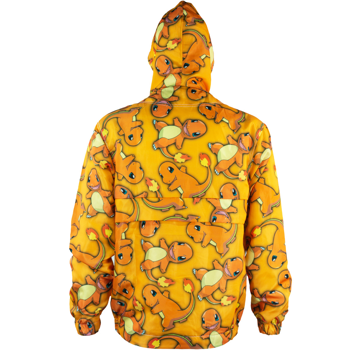 Chamarra rompevientos con cangurera y gorro Charmander