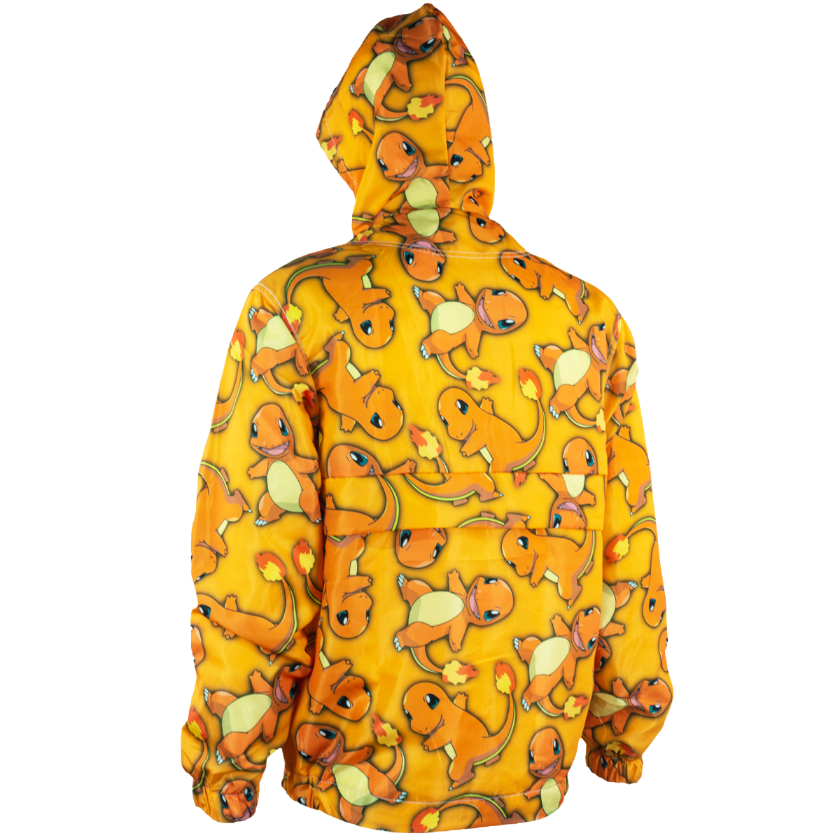 Chamarra rompevientos con cangurera y gorro Charmander