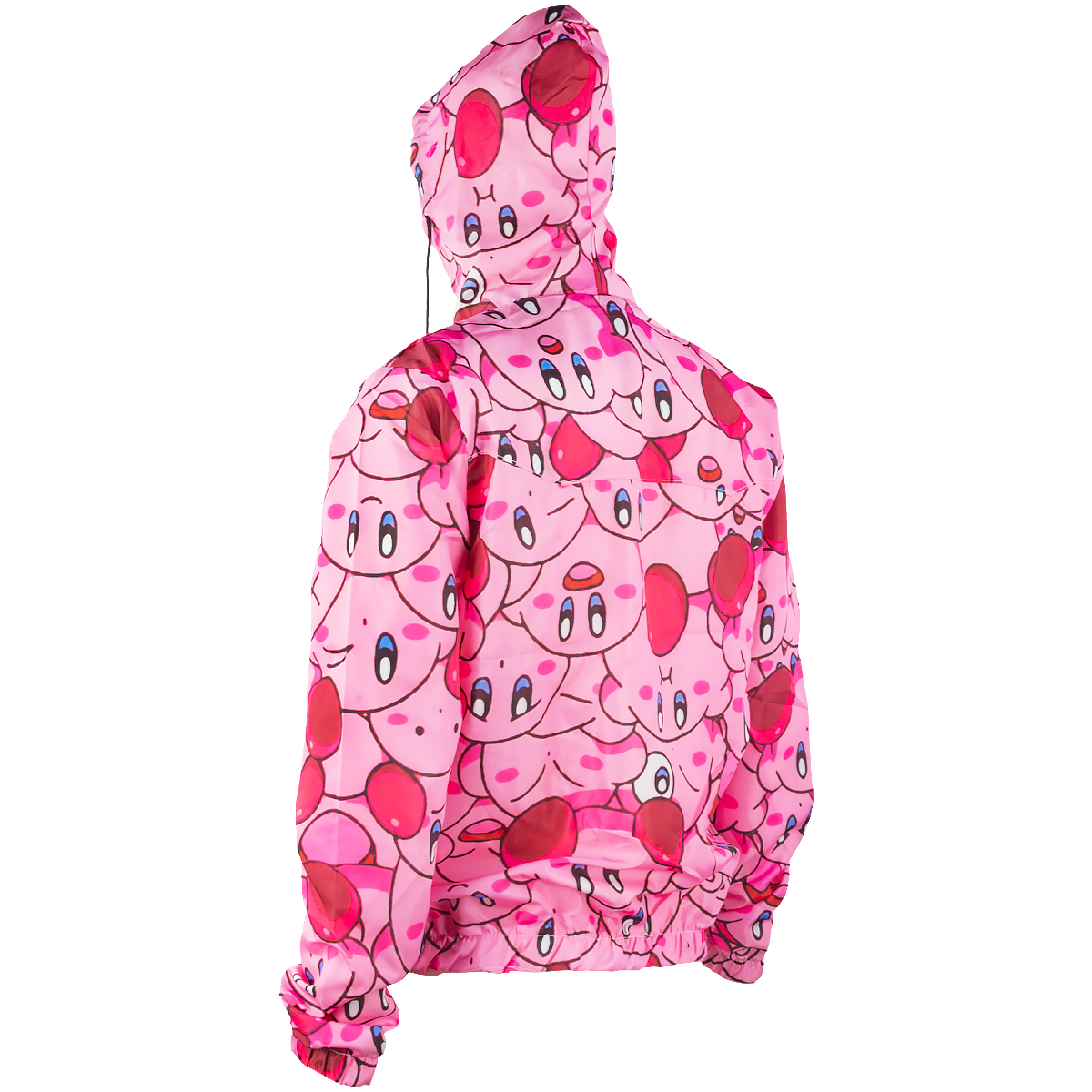 Chamarra rompevientos con gorro Kirby