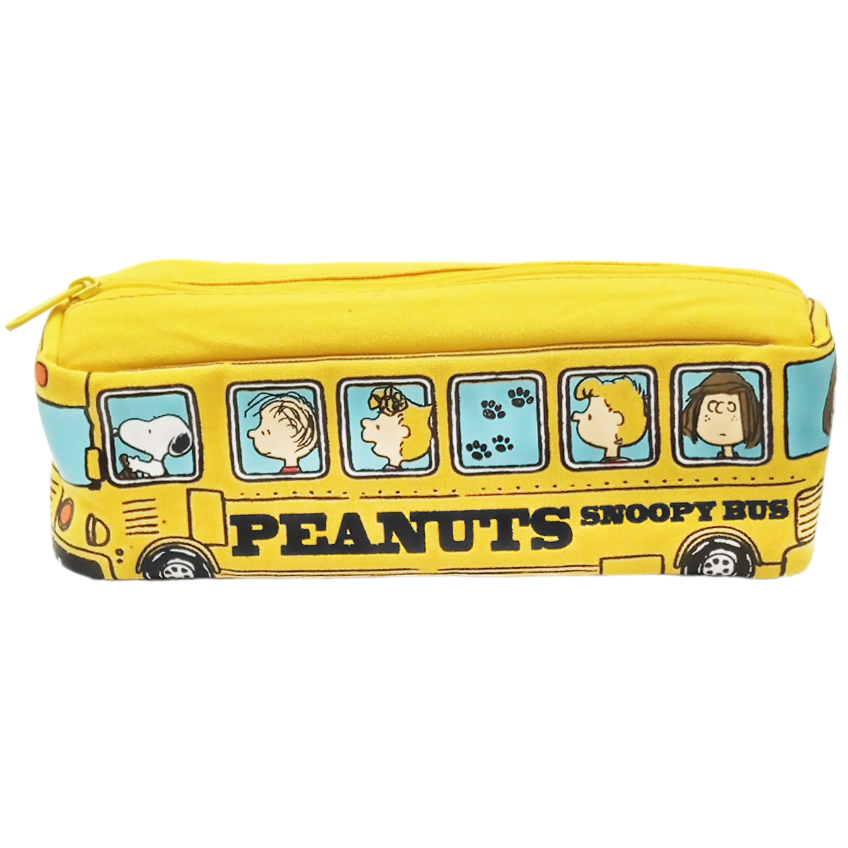 Lapicera camioncito escolar Snoopy amarilla