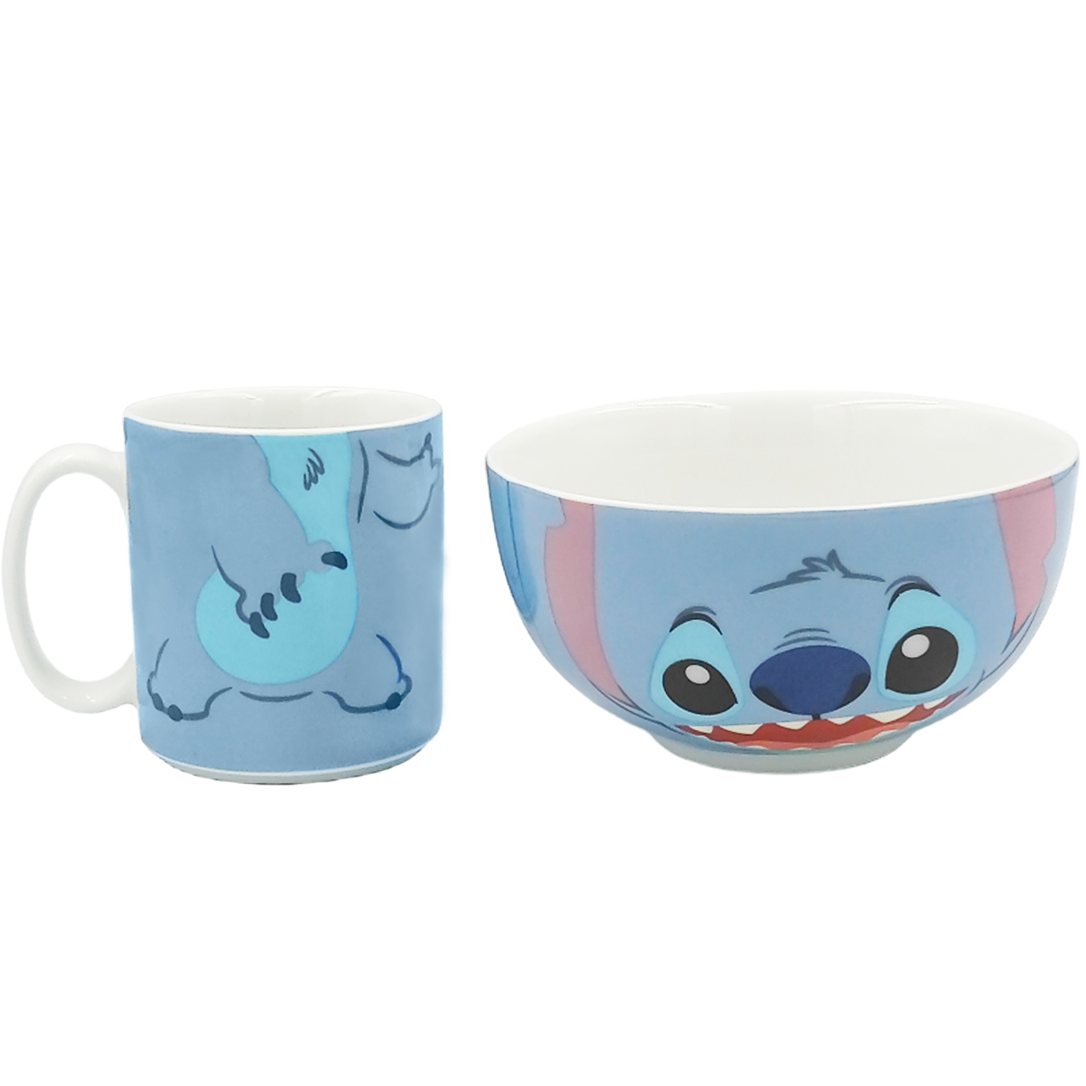 Set de taza de Stitch con tazón cerealero