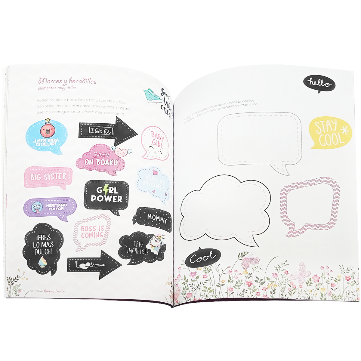 2 libros de lettering, colorea con plantillas, ejemplos y trucos