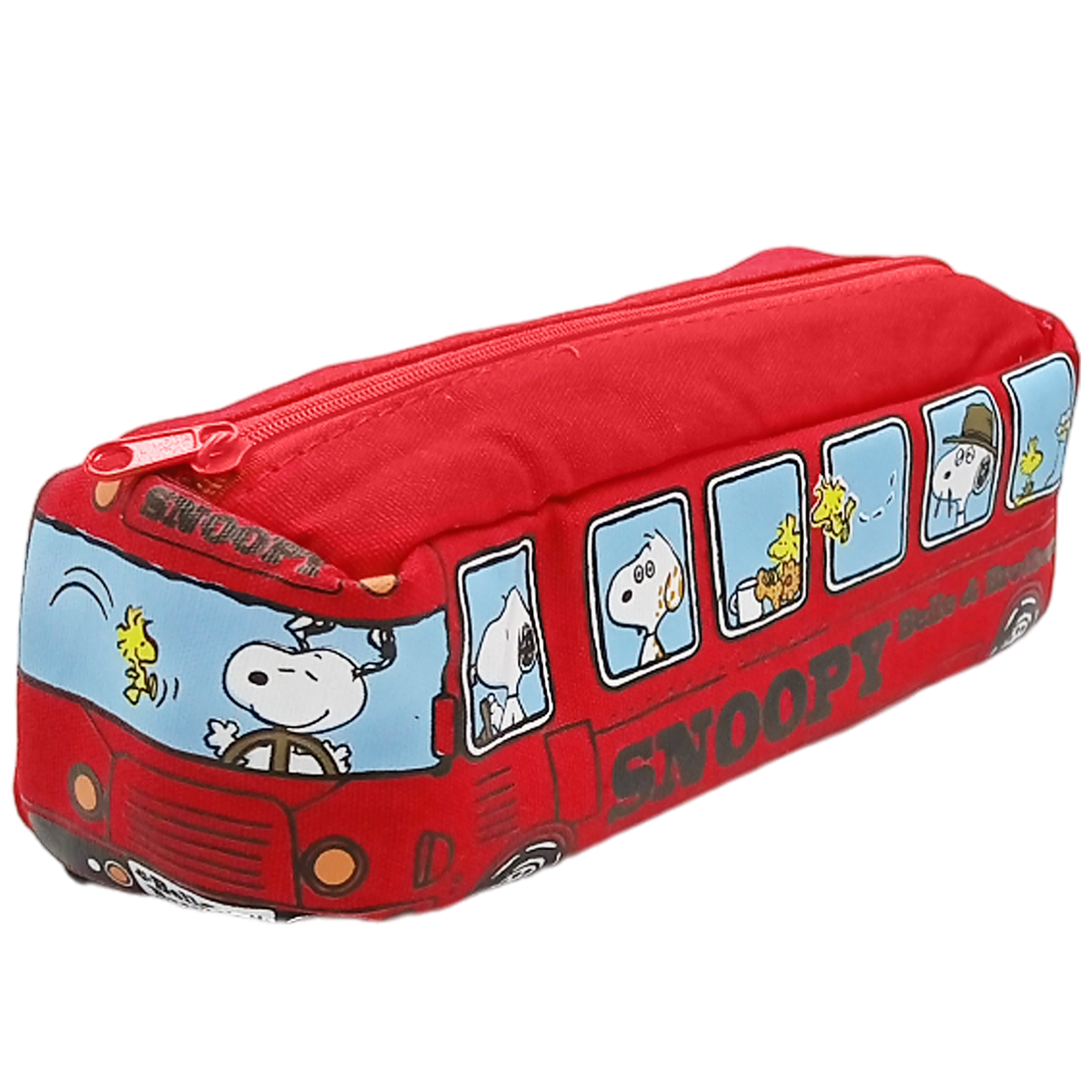 Lapicera camioncito escolar Snoopy roja