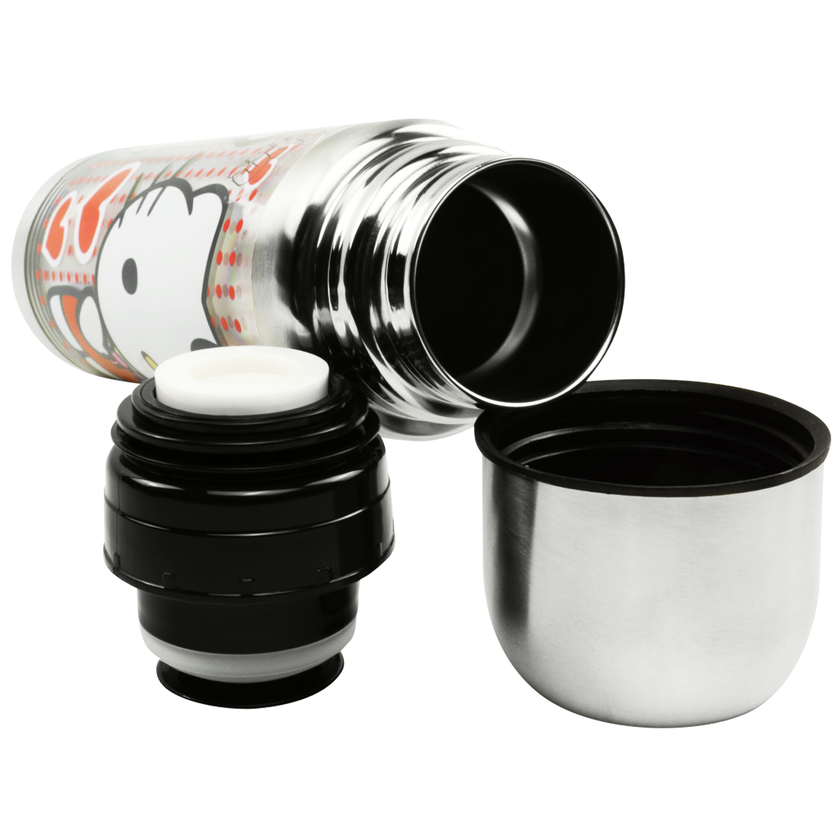 Botella termo de doble pared, tapa de acero Hello Kitty