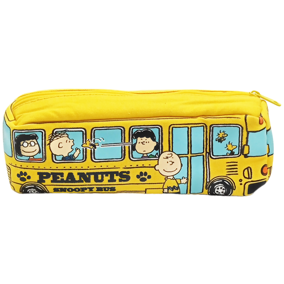 Lapicera camioncito escolar Snoopy amarilla
