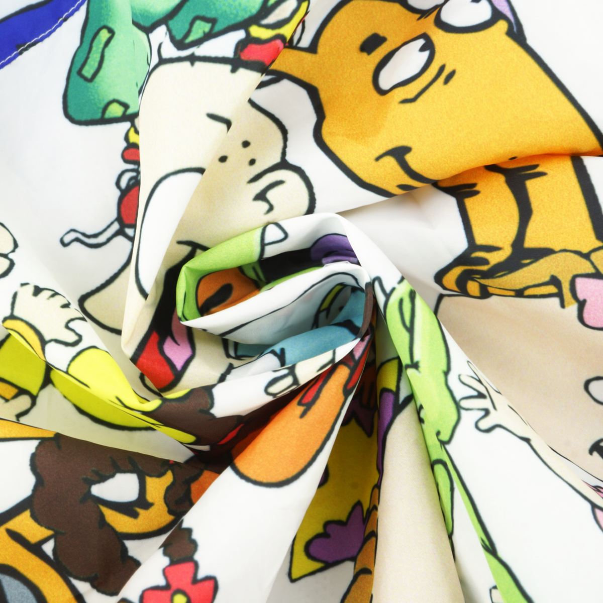 Chamarra rompevientos con gorro Rugrats blanca