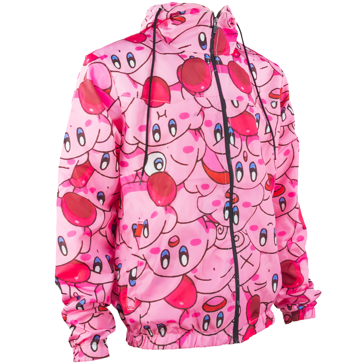 Chamarra rompevientos con gorro Kirby