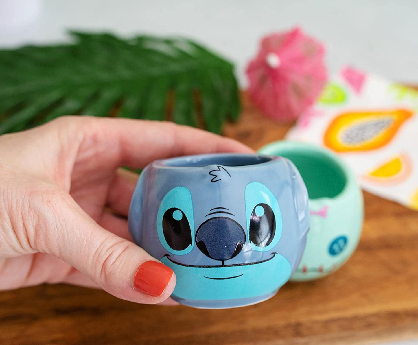 Set 2 Mini tazas dúo coleccionable Stitch y Scrump de cerámica