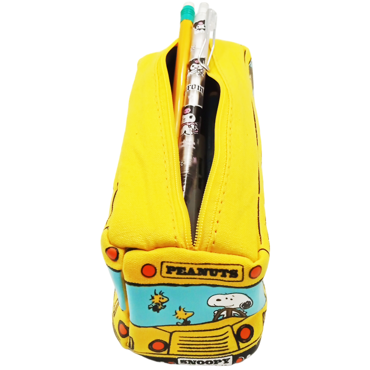 Lapicera camioncito escolar Snoopy amarilla