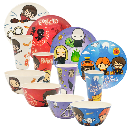 Vajilla de bambú Harry Potter animada