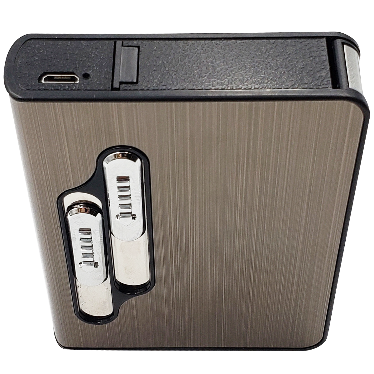 Cigarrera clásica con encendedor eléctrico