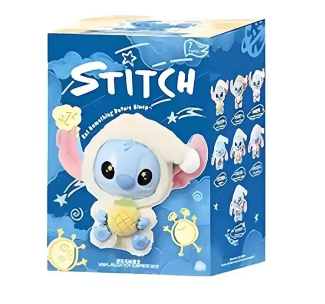 Figura sorpresa Stitch Labubu caja misteriosa