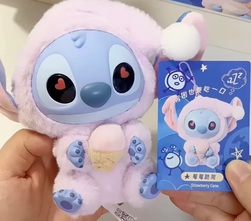 Figura sorpresa Stitch Labubu caja misteriosa