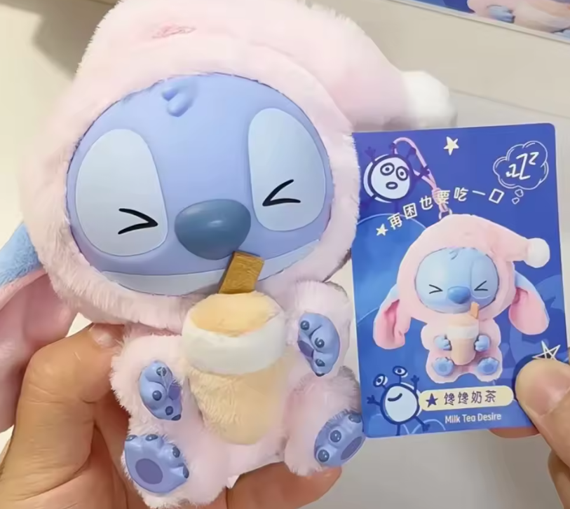 Figura sorpresa Stitch Labubu caja misteriosa