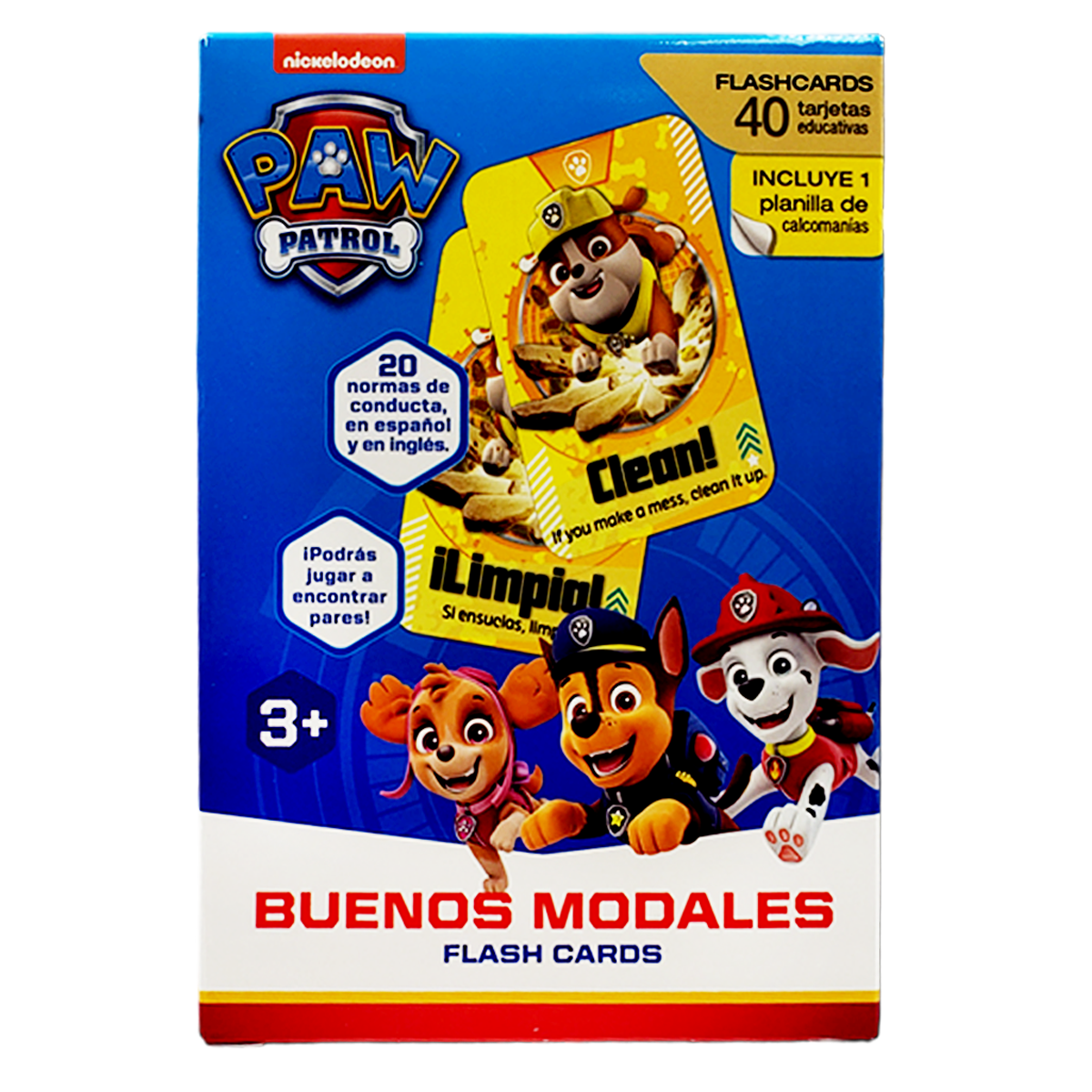 Tarjeta buenos modales con Paw Patrol