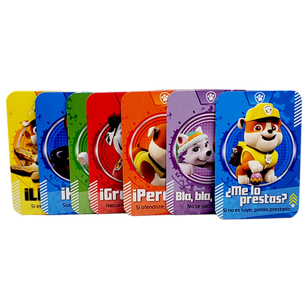 Tarjeta buenos modales con Paw Patrol