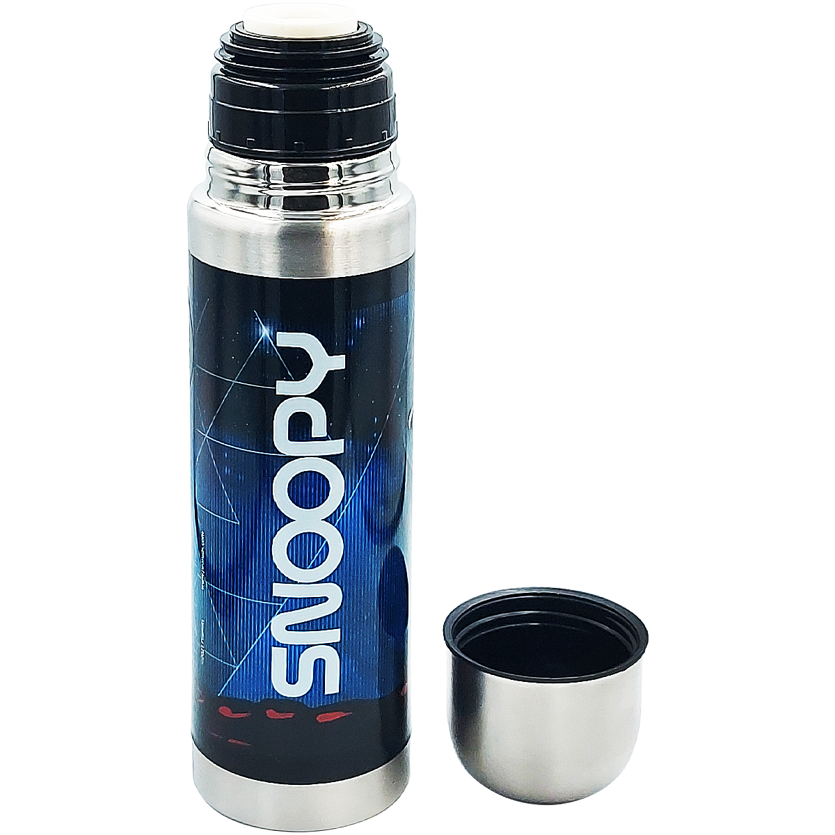 Botella termo de doble pared, tapa de acero Snoopy