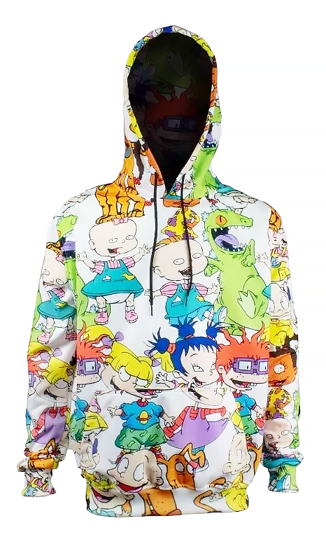 Sudadera hoddie cerrada con gorro blanca - Rugrats