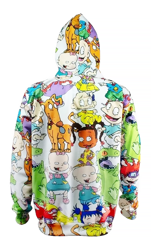 Sudadera hoddie cerrada con gorro blanca - Rugrats