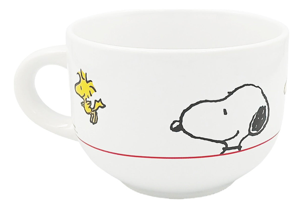 Taza jumbo cerealera de cerámica Snoopy