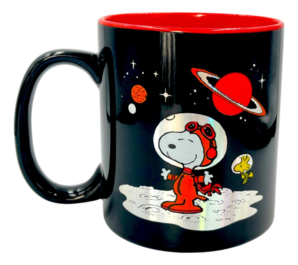 Taza holográfica Snoopy astronauta