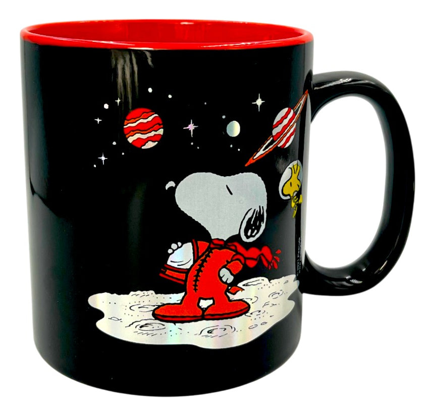 Taza holográfica Snoopy astronauta