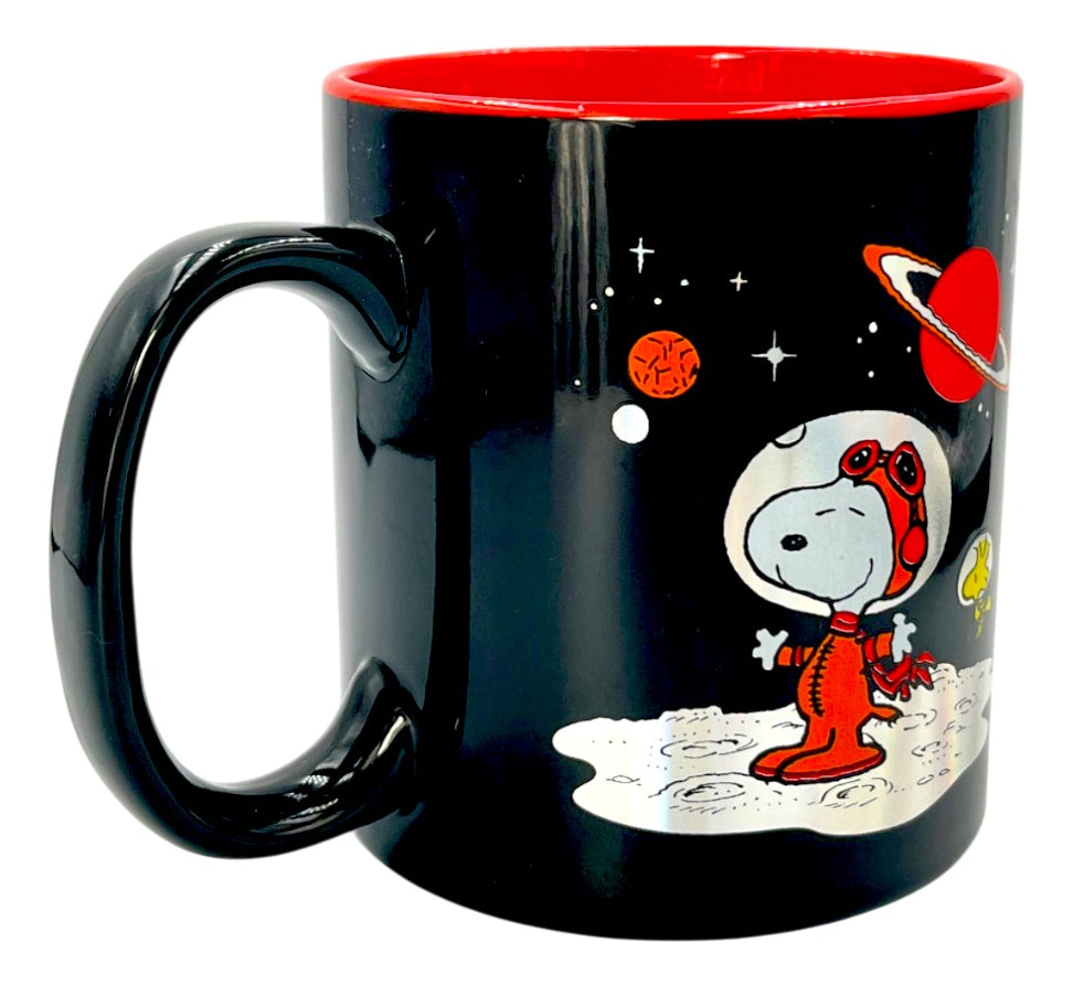 Taza holográfica Snoopy astronauta