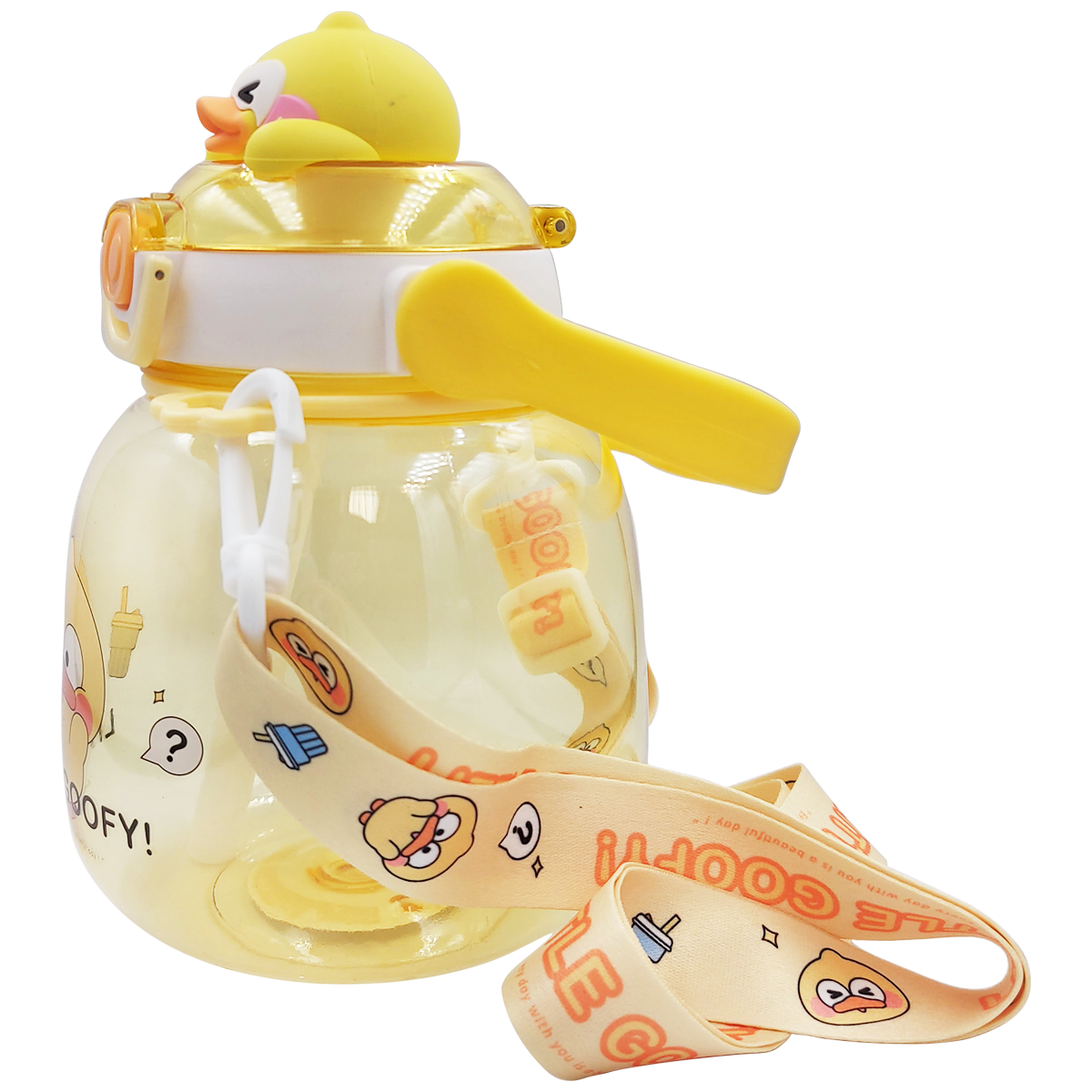 Cantimplora de patito con correa