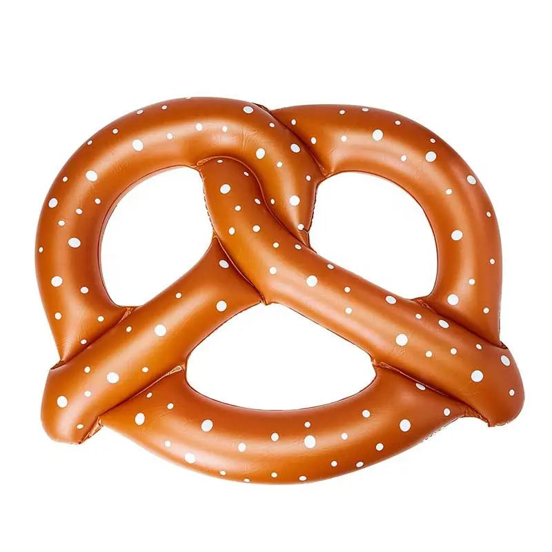 Flotador inflable en forma de pretzel