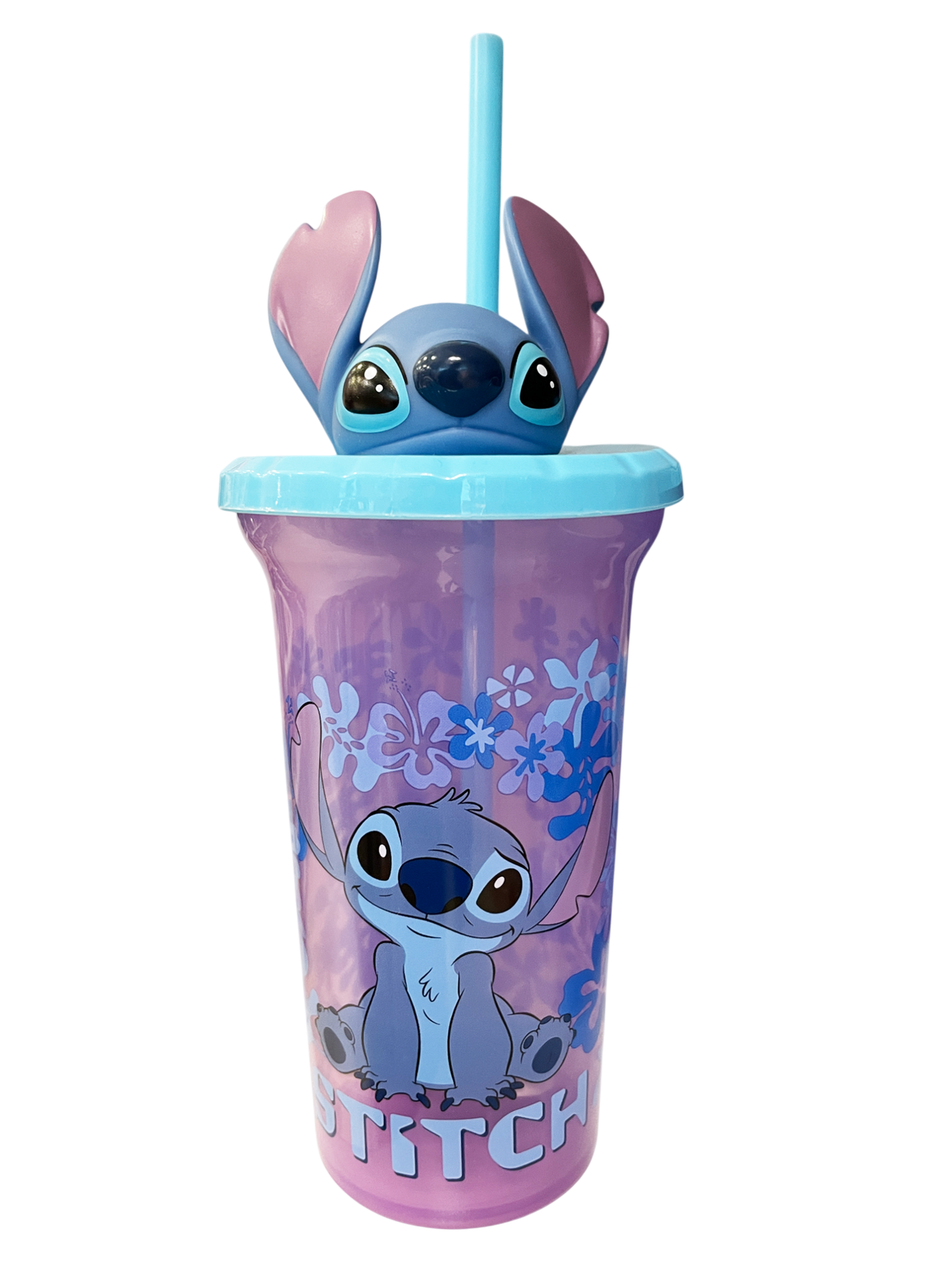 Vaso con tapa y popote Stitch