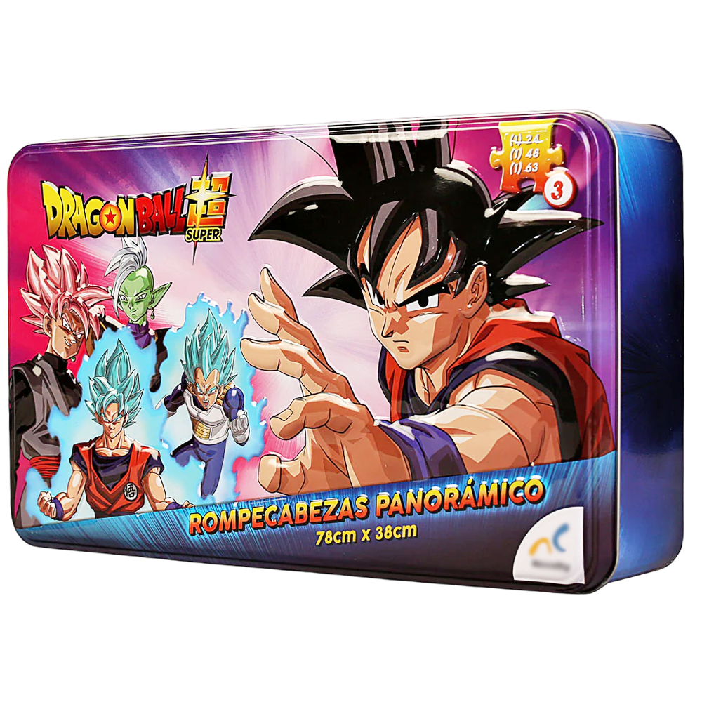 Rompecabezas de Dragon Ball super panorámico 3 en 1