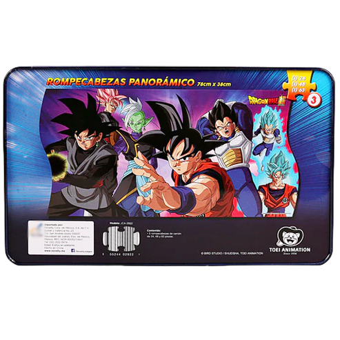 Rompecabezas de Dragon Ball super panorámico 3 en 1